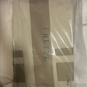 Frette Cal King Bedding in Cream and Tan Frette California king free candle
